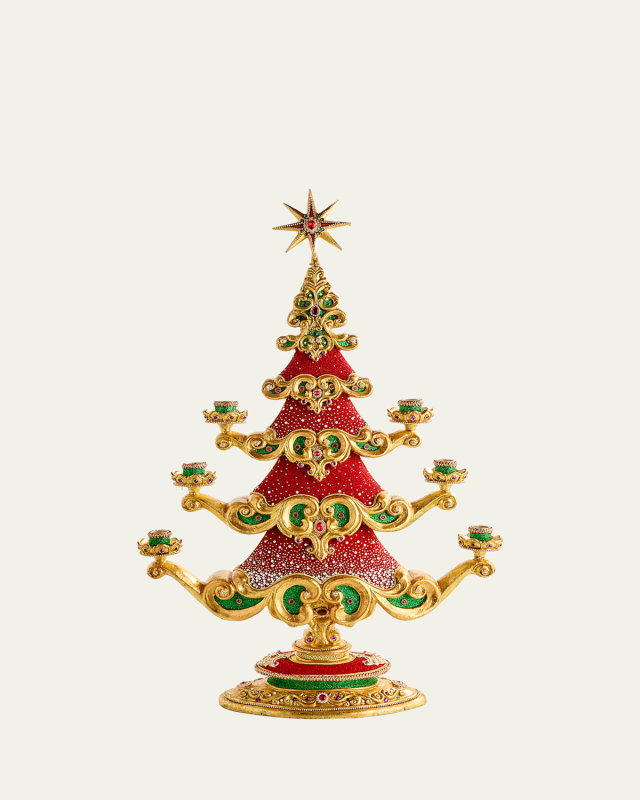 Royal Christmas Ball Tree Tabletop Decoration